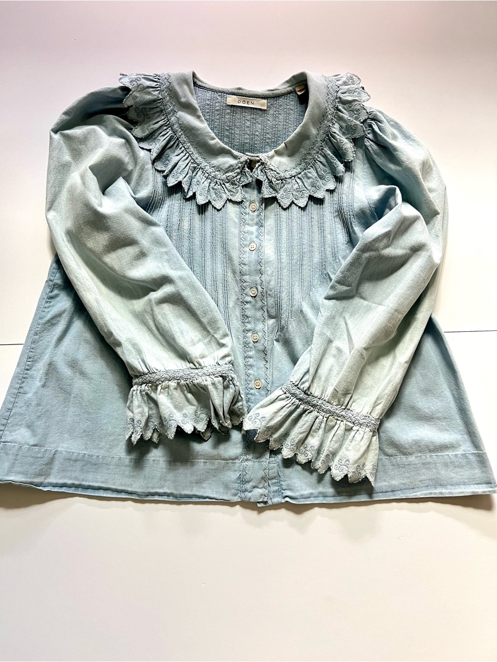 Doen Chambray Blouse Hickory Parisian